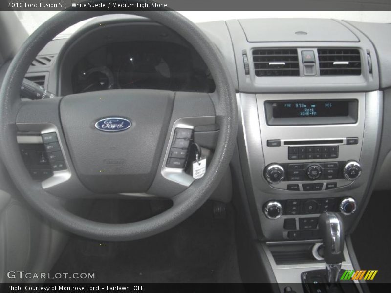 White Suede / Medium Light Stone 2010 Ford Fusion SE