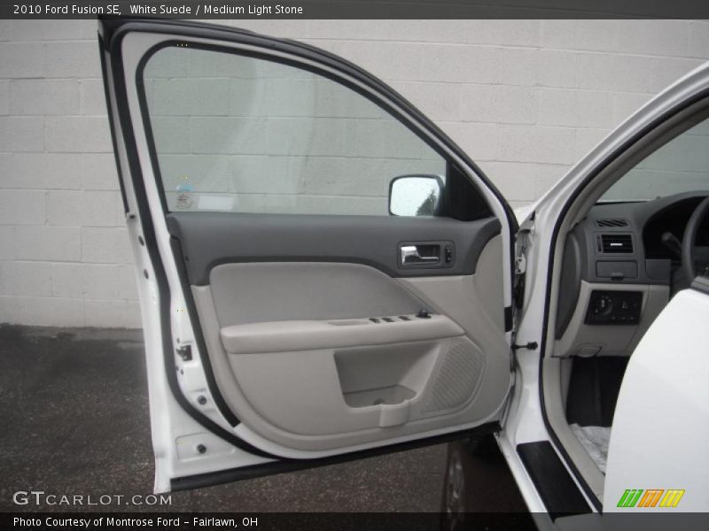 White Suede / Medium Light Stone 2010 Ford Fusion SE