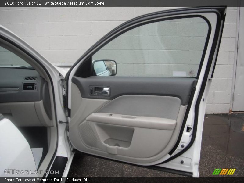 White Suede / Medium Light Stone 2010 Ford Fusion SE