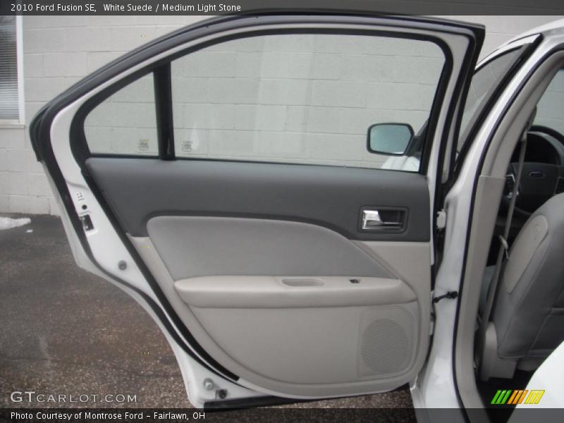 White Suede / Medium Light Stone 2010 Ford Fusion SE