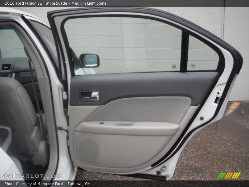 White Suede / Medium Light Stone 2010 Ford Fusion SE