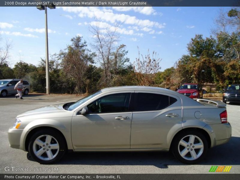 Light Sandstone Metallic / Dark Khaki/Light Graystone 2008 Dodge Avenger SXT