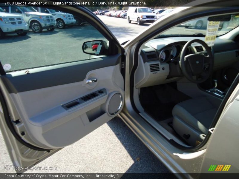 Light Sandstone Metallic / Dark Khaki/Light Graystone 2008 Dodge Avenger SXT