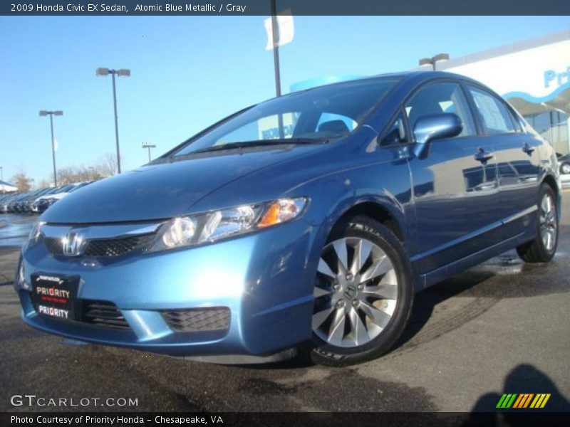 Front 3/4 View of 2009 Civic EX Sedan