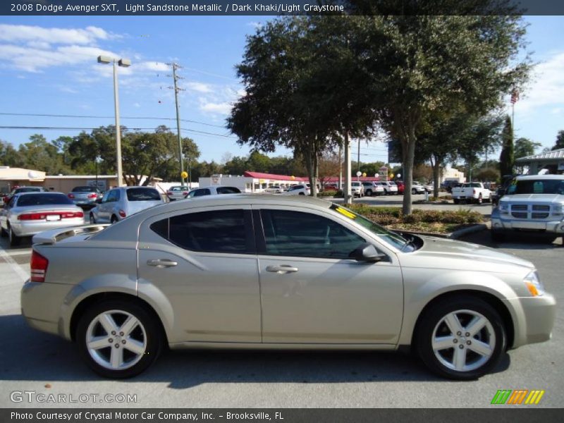 Light Sandstone Metallic / Dark Khaki/Light Graystone 2008 Dodge Avenger SXT