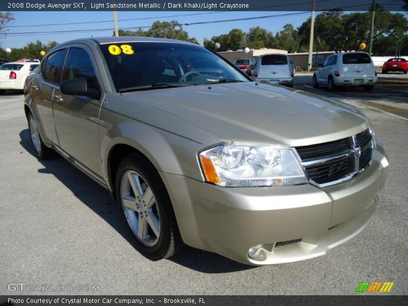 Light Sandstone Metallic / Dark Khaki/Light Graystone 2008 Dodge Avenger SXT