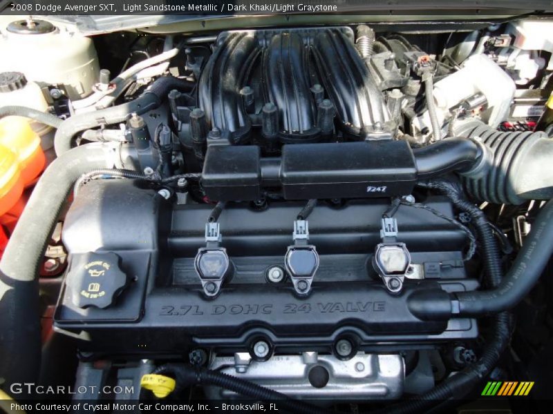 Light Sandstone Metallic / Dark Khaki/Light Graystone 2008 Dodge Avenger SXT