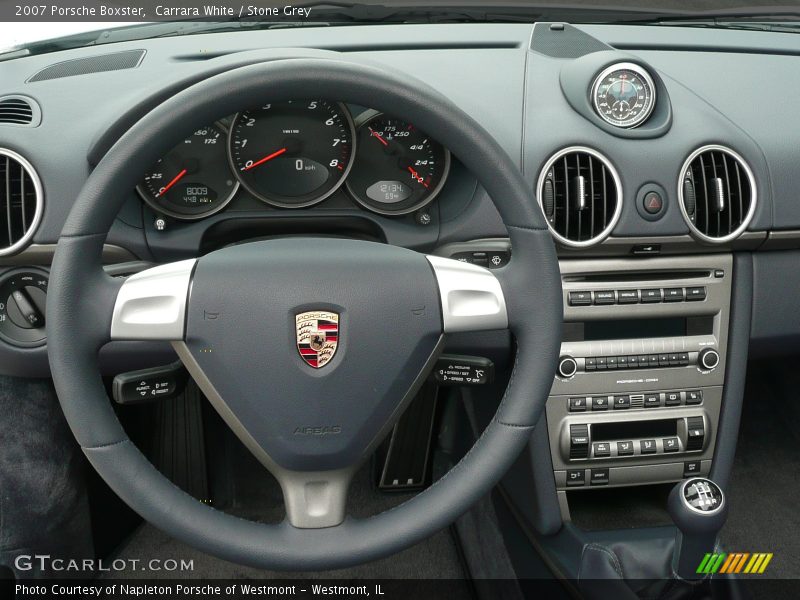 Carrara White / Stone Grey 2007 Porsche Boxster