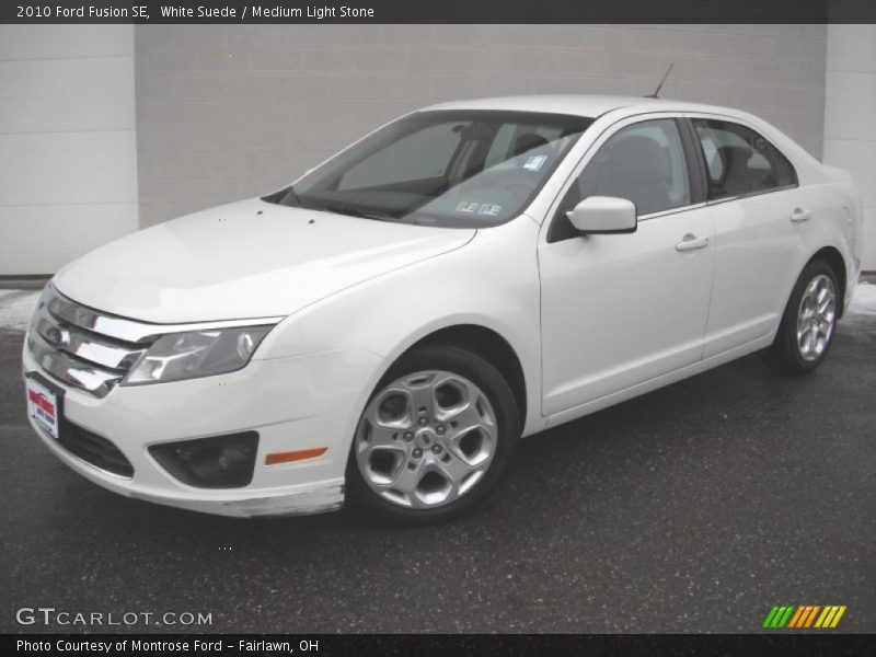White Suede / Medium Light Stone 2010 Ford Fusion SE