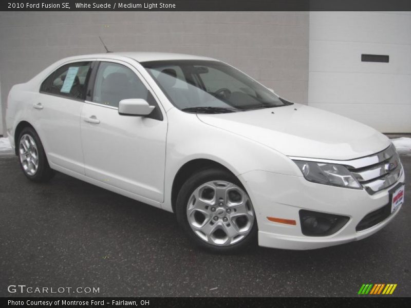 White Suede / Medium Light Stone 2010 Ford Fusion SE