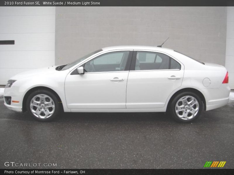 White Suede / Medium Light Stone 2010 Ford Fusion SE