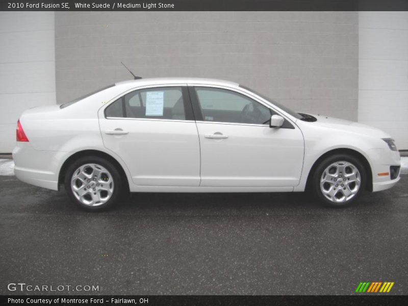 White Suede / Medium Light Stone 2010 Ford Fusion SE