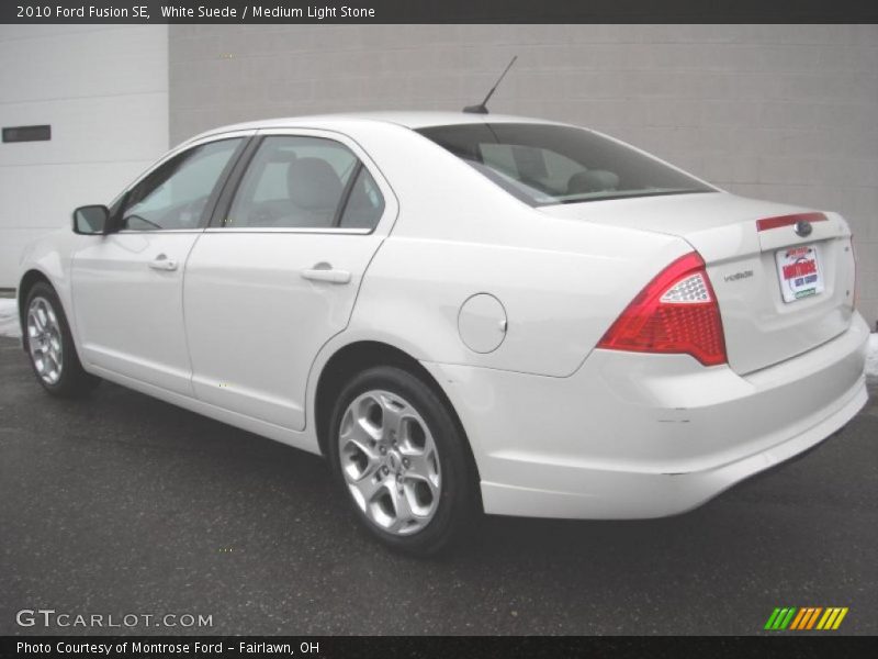 White Suede / Medium Light Stone 2010 Ford Fusion SE