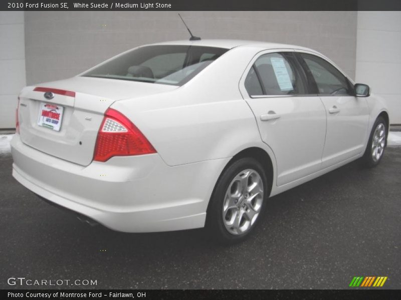 White Suede / Medium Light Stone 2010 Ford Fusion SE