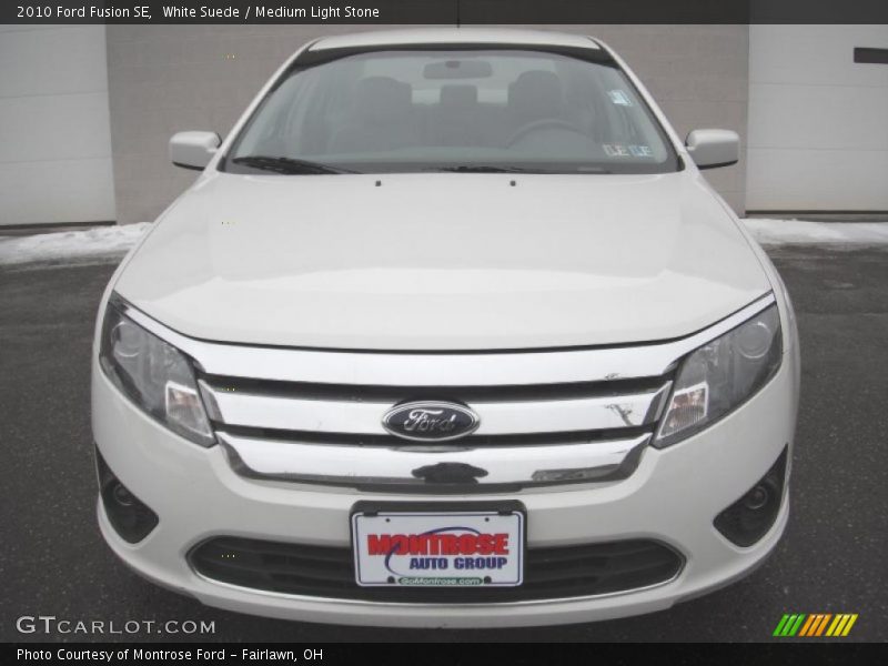 White Suede / Medium Light Stone 2010 Ford Fusion SE
