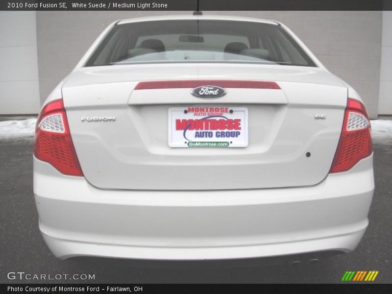 White Suede / Medium Light Stone 2010 Ford Fusion SE