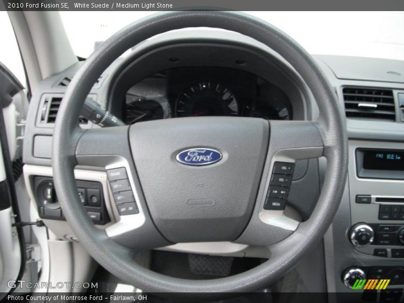 White Suede / Medium Light Stone 2010 Ford Fusion SE