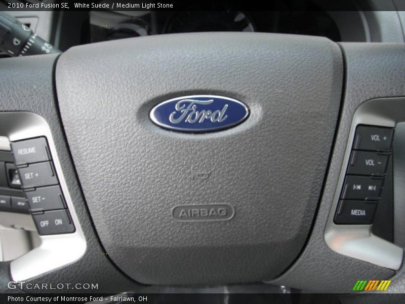 White Suede / Medium Light Stone 2010 Ford Fusion SE