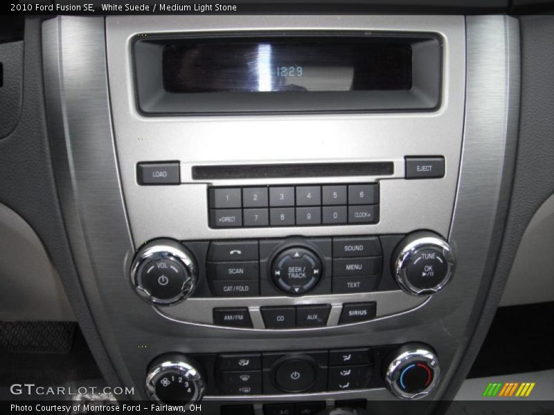 White Suede / Medium Light Stone 2010 Ford Fusion SE