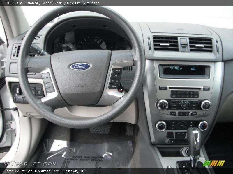 White Suede / Medium Light Stone 2010 Ford Fusion SE