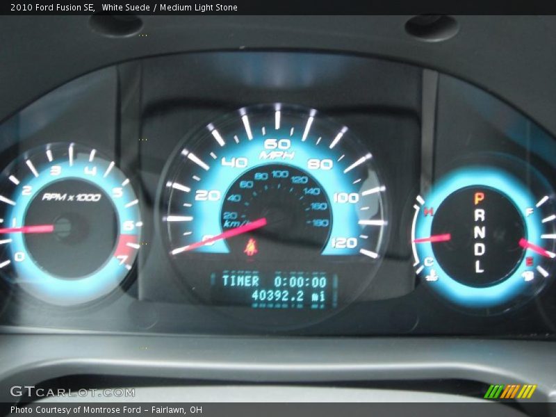 White Suede / Medium Light Stone 2010 Ford Fusion SE