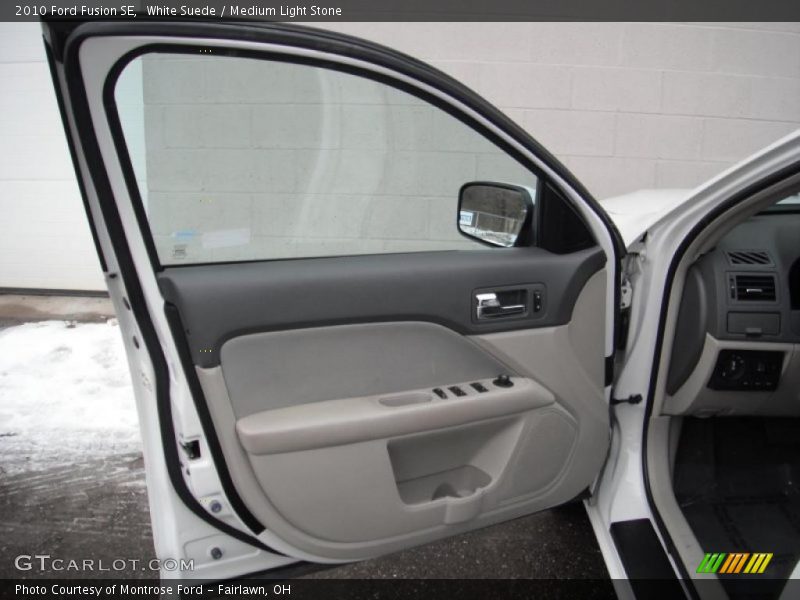 White Suede / Medium Light Stone 2010 Ford Fusion SE