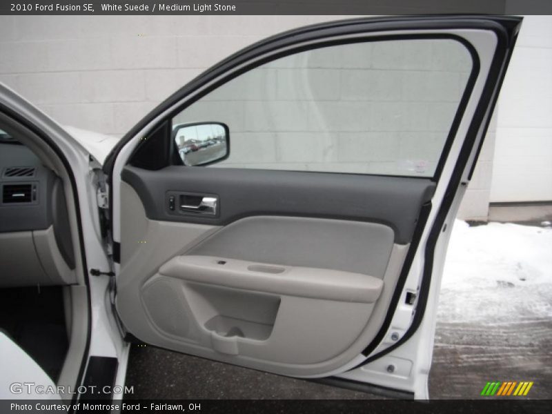 White Suede / Medium Light Stone 2010 Ford Fusion SE