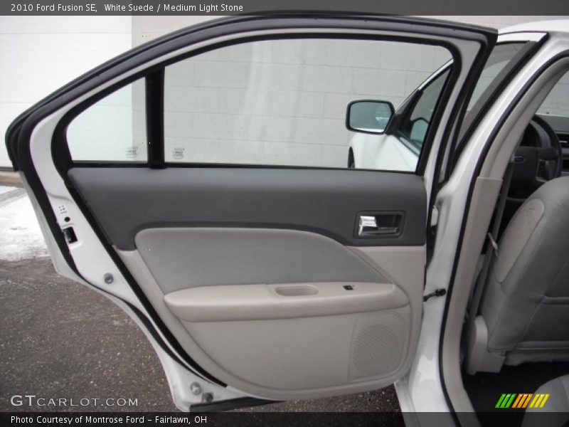 White Suede / Medium Light Stone 2010 Ford Fusion SE