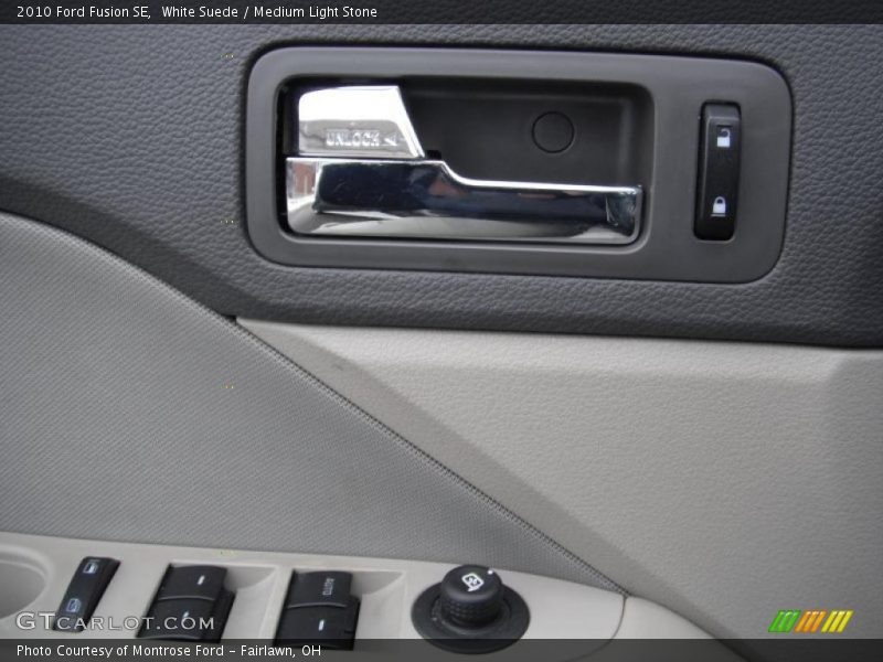 White Suede / Medium Light Stone 2010 Ford Fusion SE