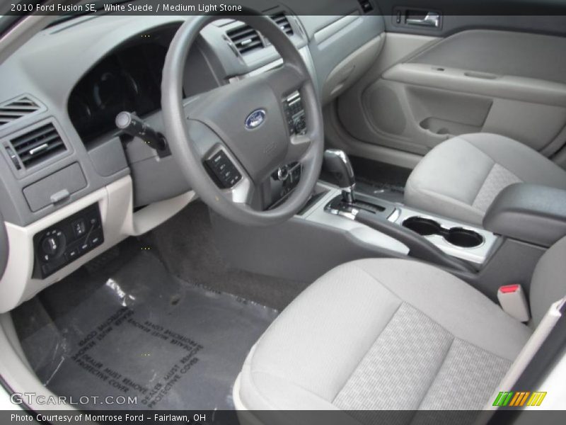 White Suede / Medium Light Stone 2010 Ford Fusion SE