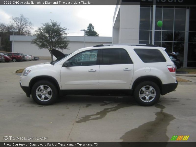 White Diamond Tintcoat / Light Titanium 2011 GMC Acadia SL