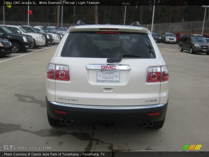 White Diamond Tintcoat / Light Titanium 2011 GMC Acadia SL