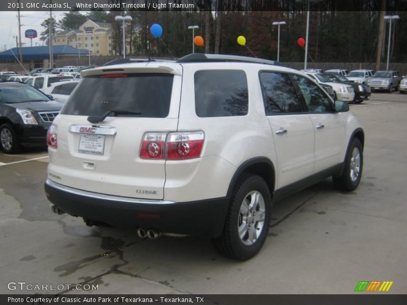 White Diamond Tintcoat / Light Titanium 2011 GMC Acadia SL