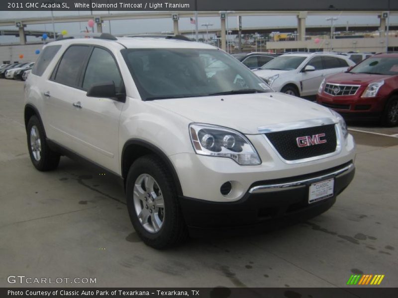 White Diamond Tintcoat / Light Titanium 2011 GMC Acadia SL