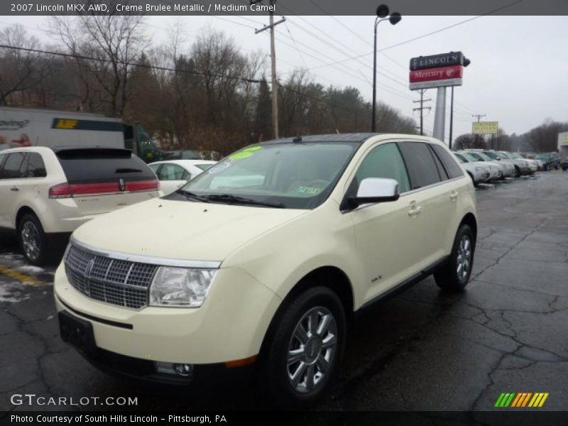 Creme Brulee Metallic / Medium Camel 2007 Lincoln MKX AWD
