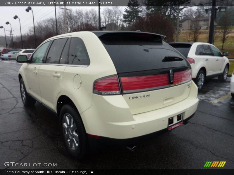 Creme Brulee Metallic / Medium Camel 2007 Lincoln MKX AWD