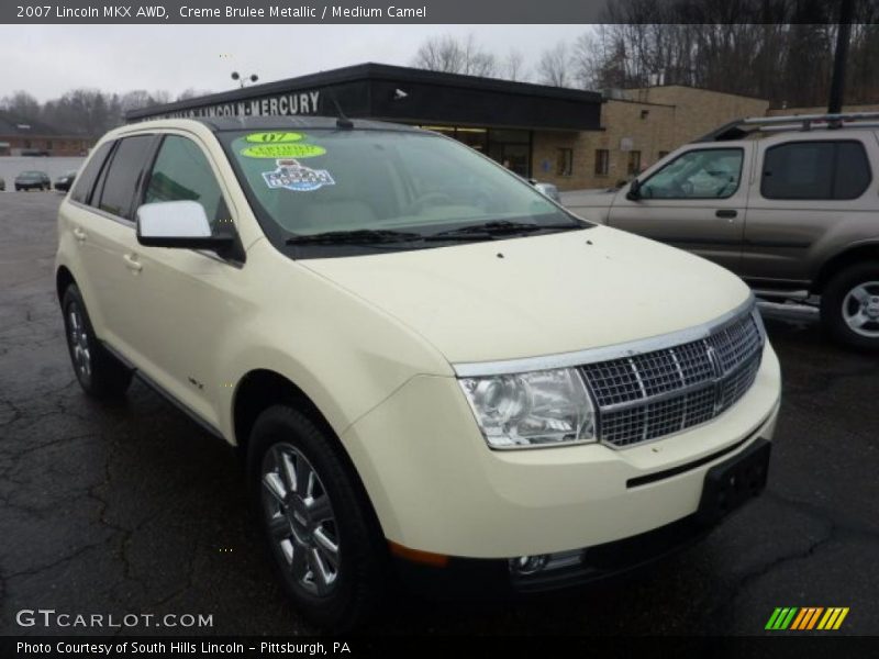 Creme Brulee Metallic / Medium Camel 2007 Lincoln MKX AWD