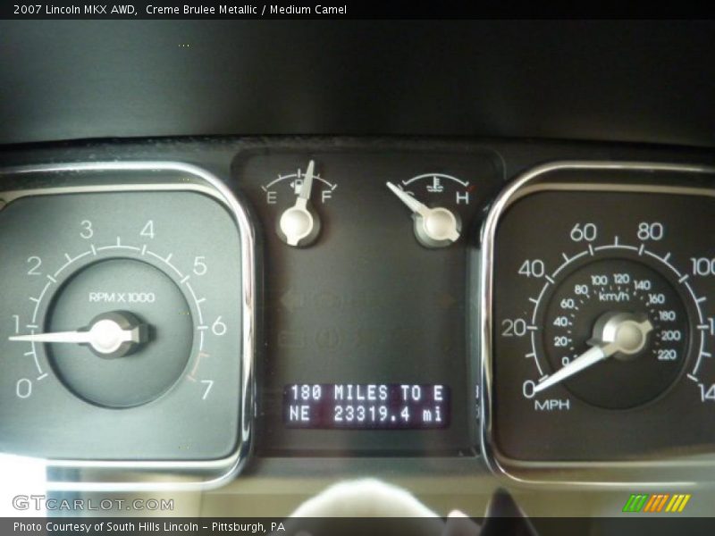 Creme Brulee Metallic / Medium Camel 2007 Lincoln MKX AWD