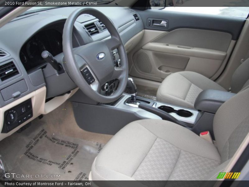 Smokestone Metallic / Camel 2010 Ford Fusion SE