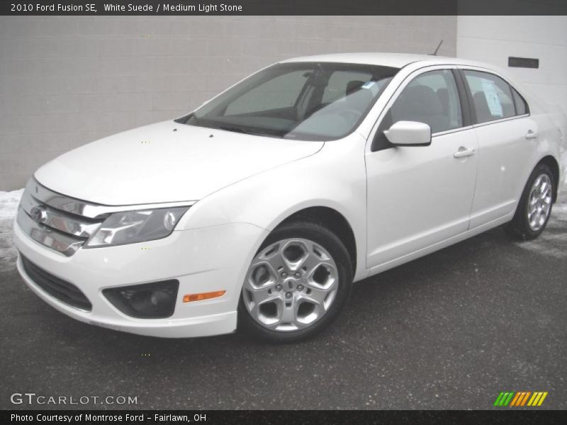 White Suede / Medium Light Stone 2010 Ford Fusion SE