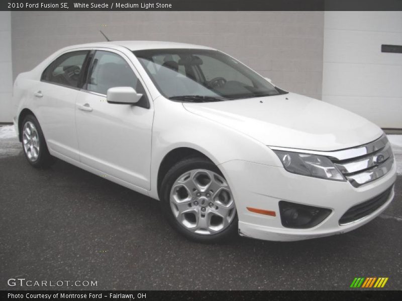 White Suede / Medium Light Stone 2010 Ford Fusion SE