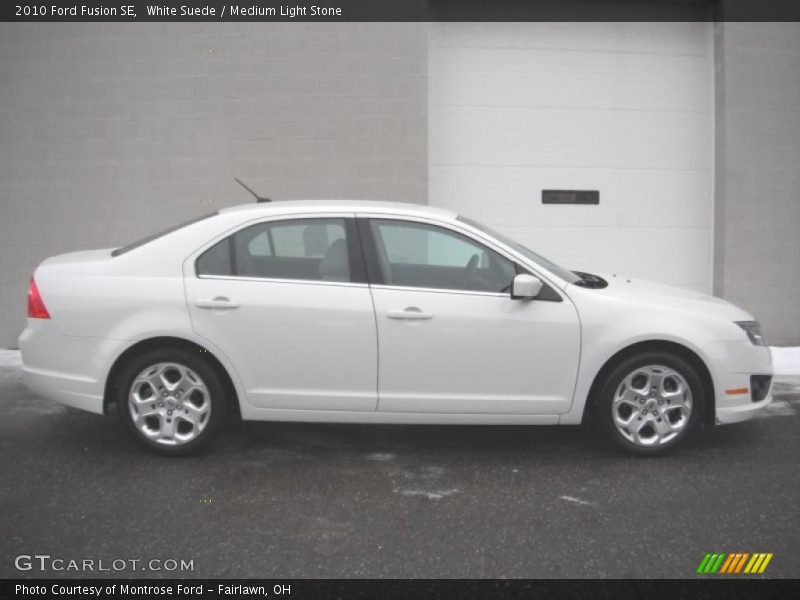 White Suede / Medium Light Stone 2010 Ford Fusion SE