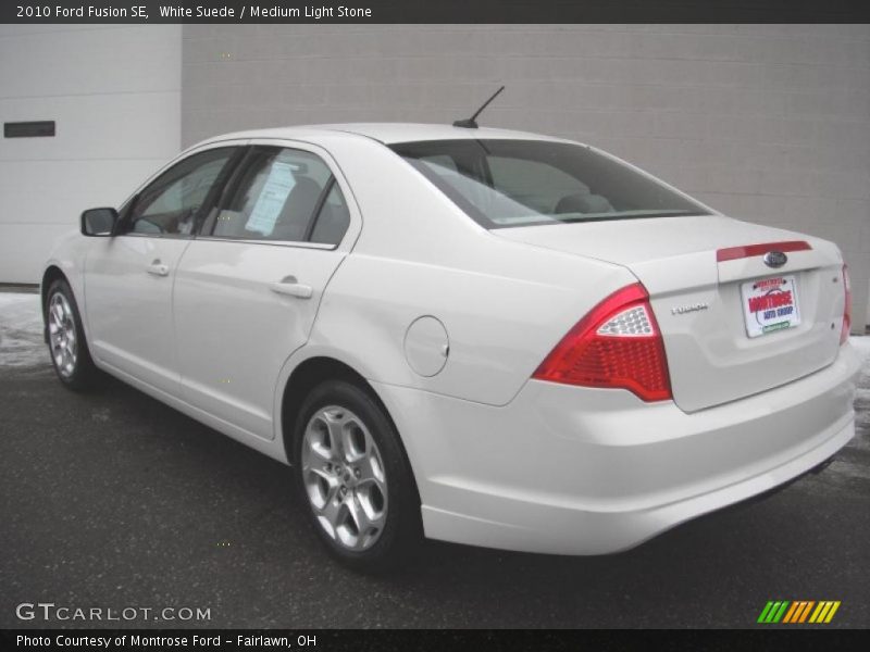 White Suede / Medium Light Stone 2010 Ford Fusion SE