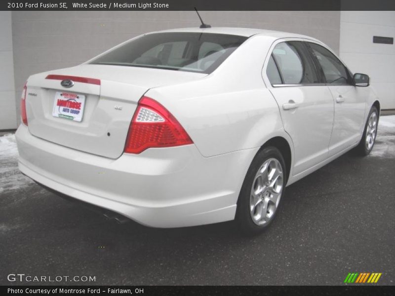 White Suede / Medium Light Stone 2010 Ford Fusion SE
