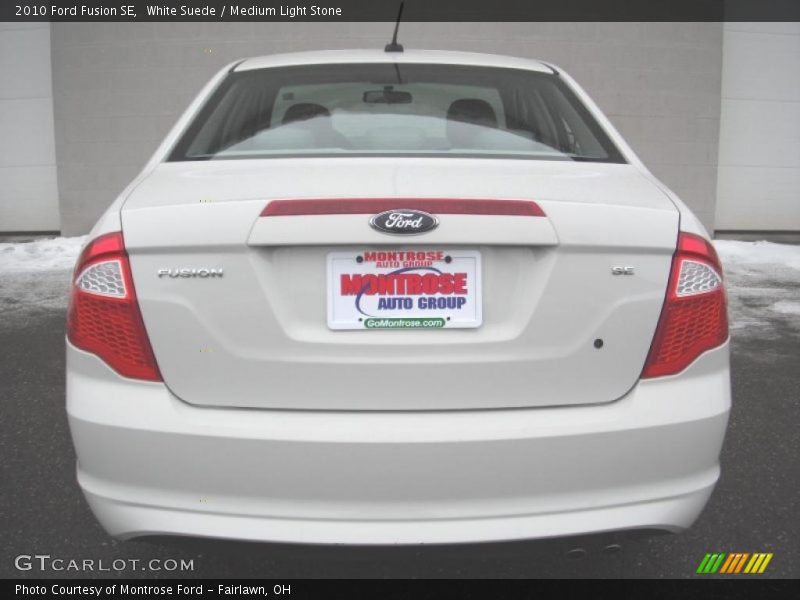 White Suede / Medium Light Stone 2010 Ford Fusion SE