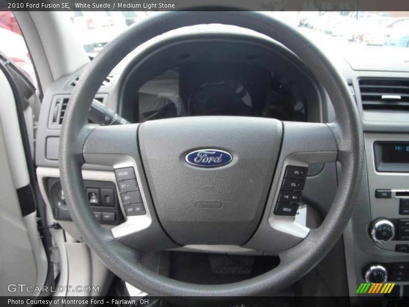 White Suede / Medium Light Stone 2010 Ford Fusion SE
