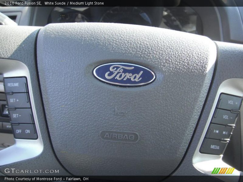 White Suede / Medium Light Stone 2010 Ford Fusion SE