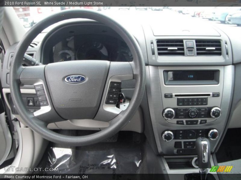 White Suede / Medium Light Stone 2010 Ford Fusion SE