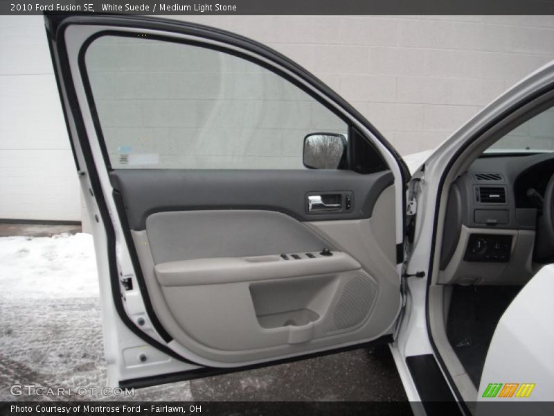 White Suede / Medium Light Stone 2010 Ford Fusion SE