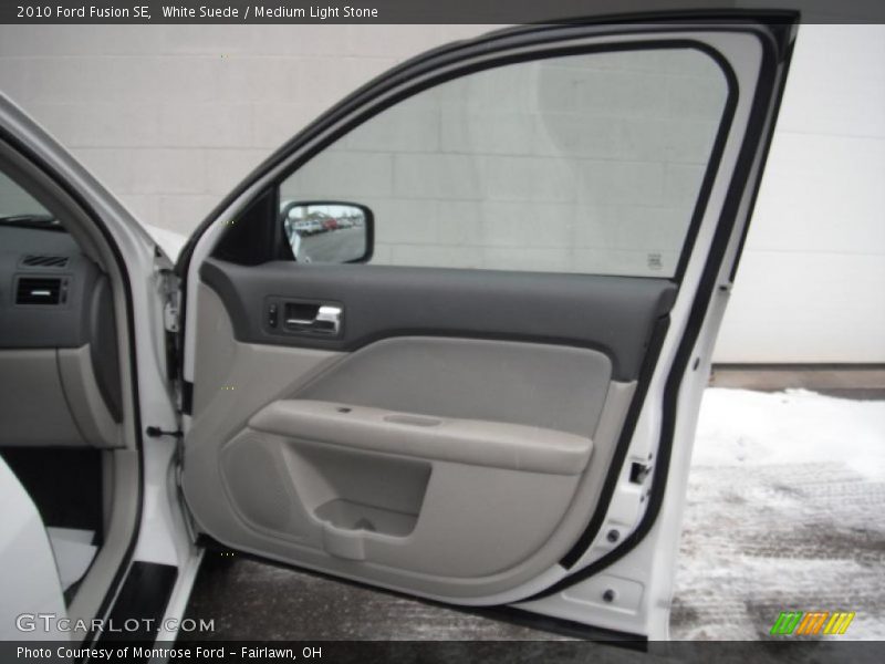 White Suede / Medium Light Stone 2010 Ford Fusion SE